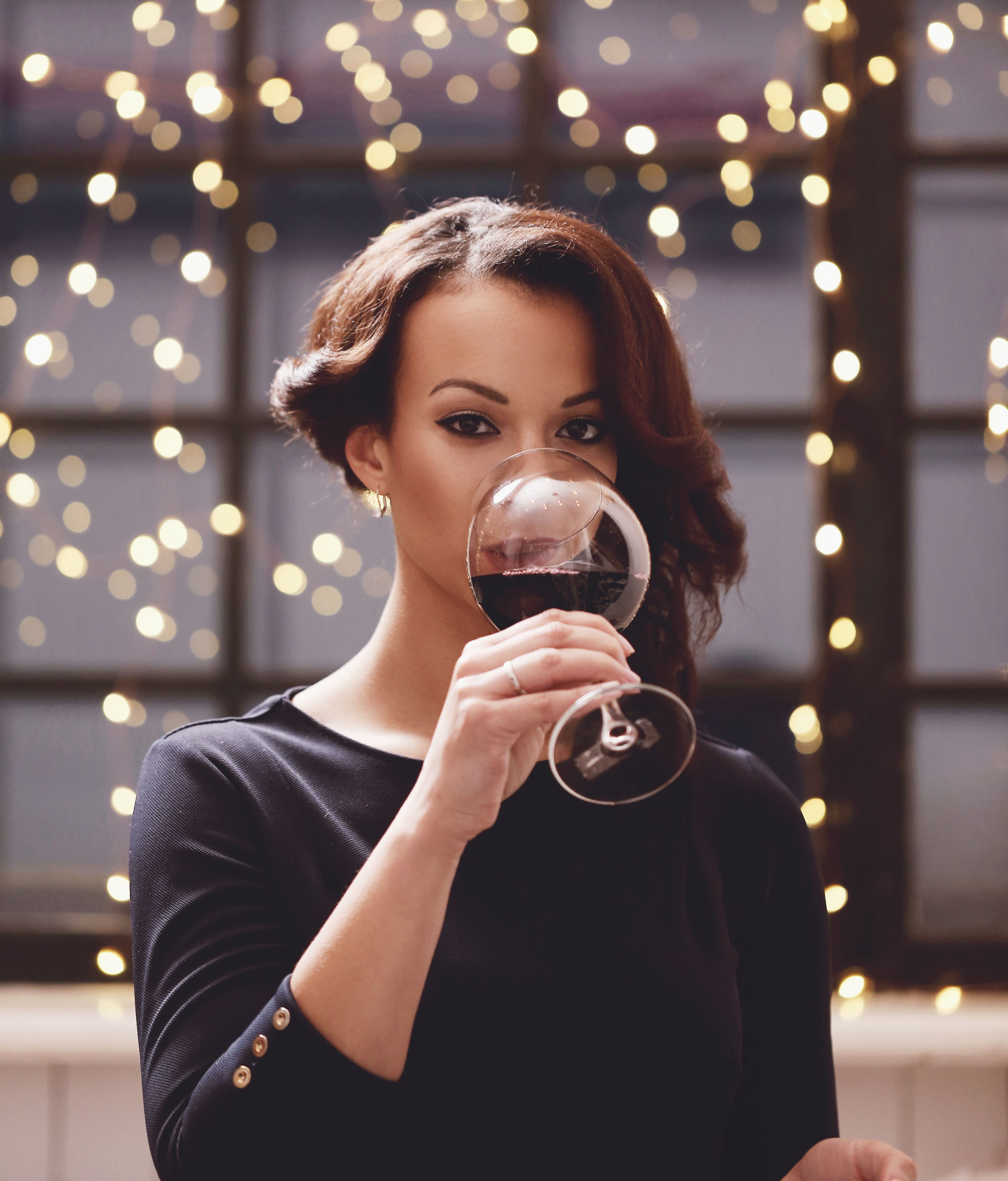 Woman with wine